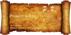 Peyerl Kitti névjegykártya